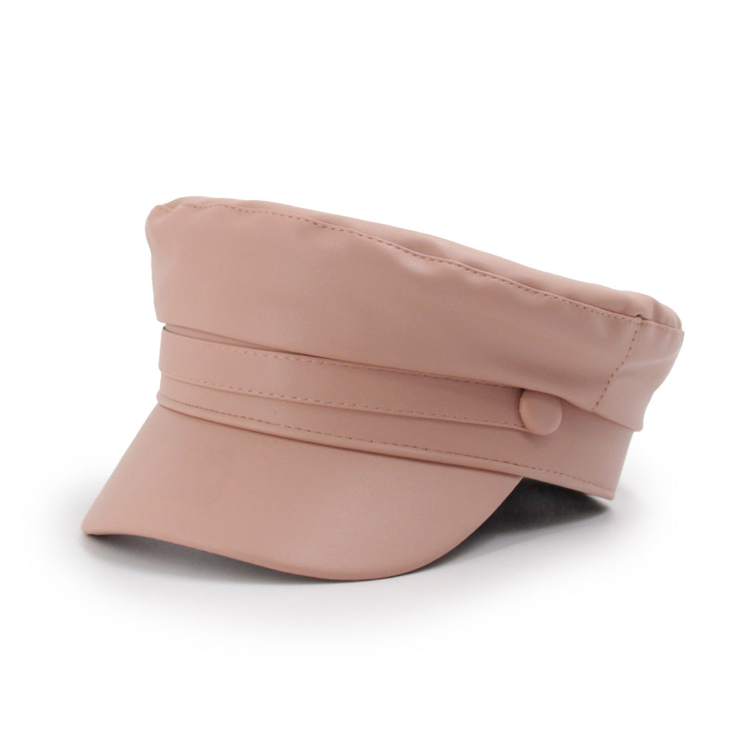 Boina Militar Ecocuero Ajustable 58 Cm Unisex Moda
