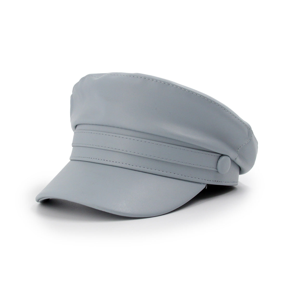 Boina Militar Ecocuero Ajustable 58 Cm Unisex Moda