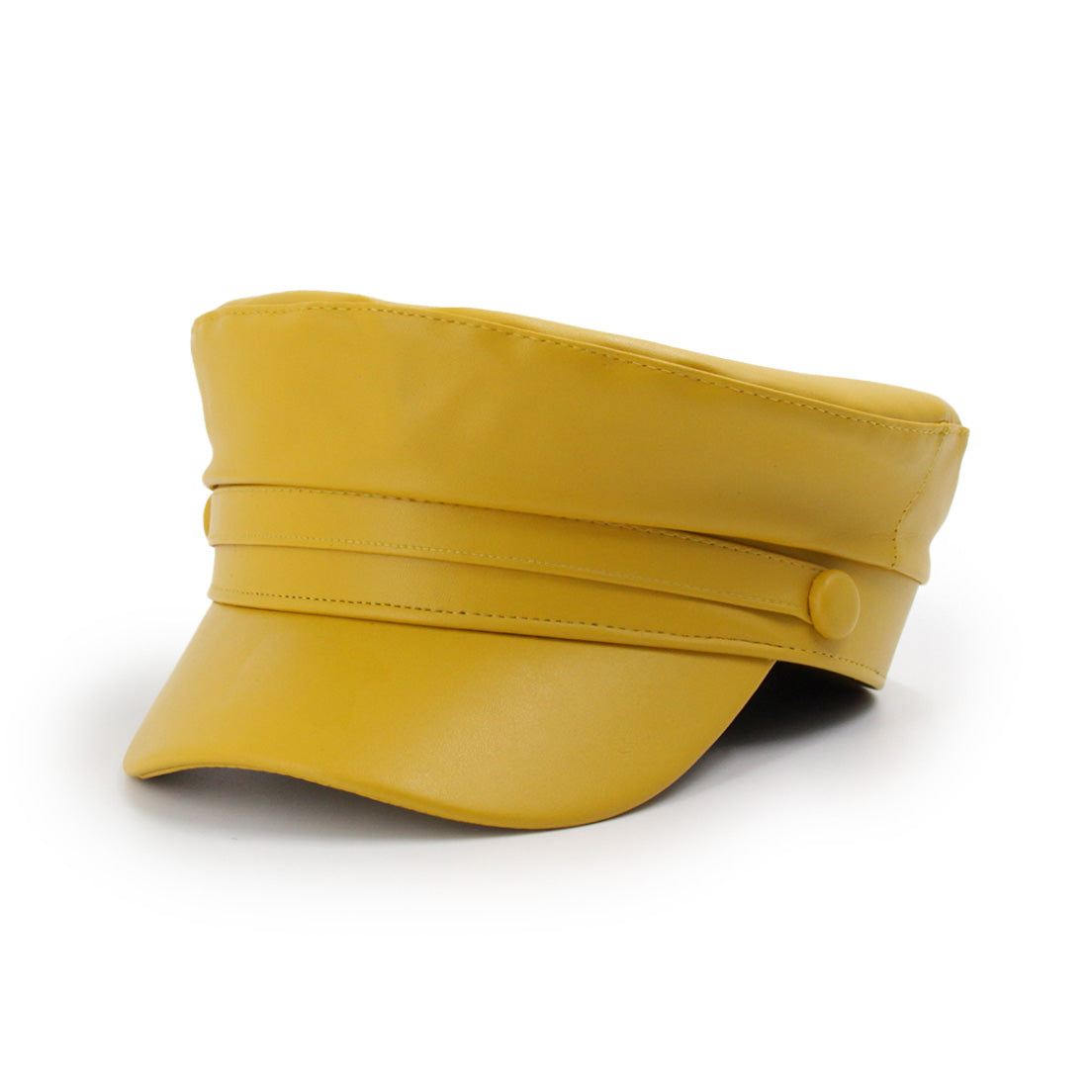 Boina Militar Ecocuero Ajustable 58 Cm Unisex Moda